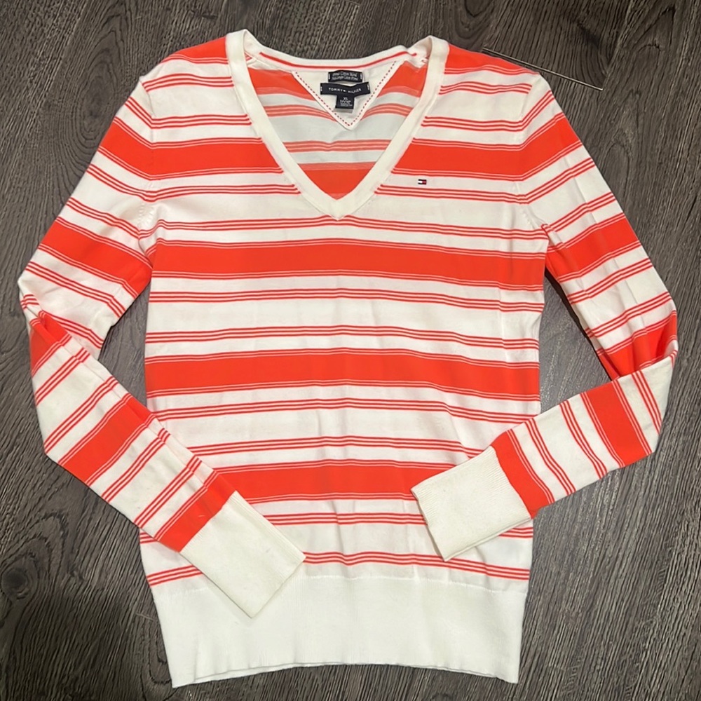 Tommy Hilfiger women’s v-neck sweater.
